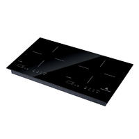 Built in Induction Cooker Cooktop with 2 burners metal bottom 3500W